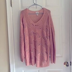 Pink sweater
